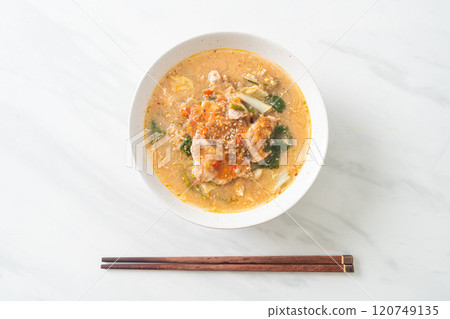 Sukiyaki Soup with Pork in Thai Style Sukiyaki Soup with Pork in Thai Style 120749135
