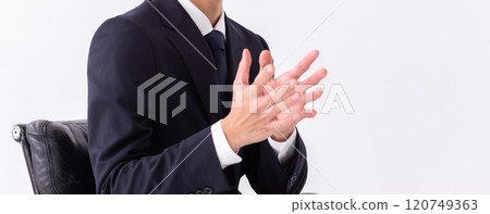 Interview scene with the CEO (stock photo) 120749363