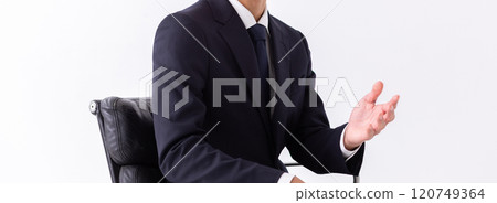 Interview scene with the CEO (stock photo) 120749364