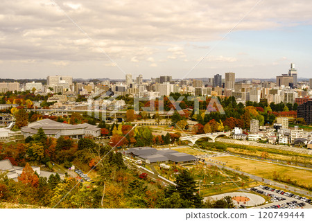 View from Aoba Castle Ruins View from Aoba Castle Ruins 120749444