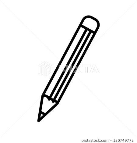 Pencil icon logo design template isolated illustration 120749772