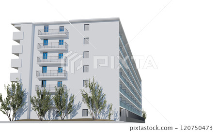 White apartment transparent 120750473