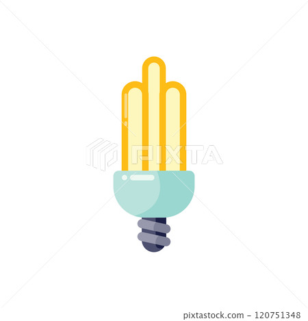 Three tube fluorescent bulb icon Three tube fluorescent bulb icon 120751348