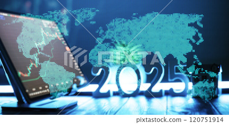 Futuristic Financial Market Trends 2025 - Digital Stock Trading Analytics and Technology Concept with Growth Charts Futuristic Financial Market Trends 2025 - Digital Stock Trading Analytics and Technology Concept with Growth Charts 120751914