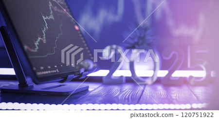 2025 Stock Market Trends - Futuristic Financial Analysis and Digital Trading with Soft Gradient Lighting 2025 Stock Market Trends - Futuristic Financial Analysis and Digital Trading with Soft Gradient Lighting 120751922