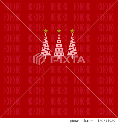 Christmas ho ho ho Christmas tree 120751989