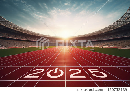 Happy new year 2025 start up and success concept, Generative AI Happy new year 2025 start up and success concept, Generative AI 120752189