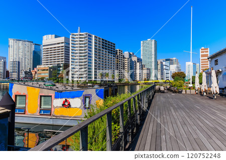 Tokyo, Shinagawa, Tennozu Isle cityscape, Tennozu Isle Third Waterfront Plaza (Boardwalk) Tokyo, Shinagawa, Tennozu Isle cityscape, Tennozu Isle Third Waterfront Plaza (Boardwalk) 120752248
