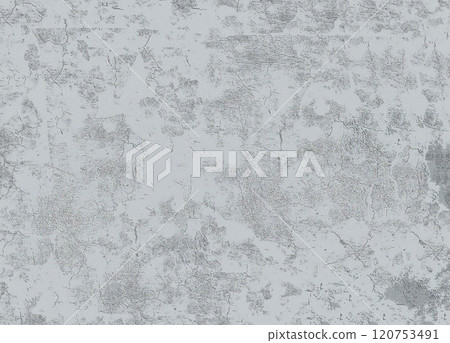 Abstract rough gray surface with microcracks and spots 120753491