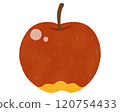 Red apple front illustration 1 120754433