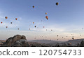 Colorful balloon scenery in the early morning 120754733