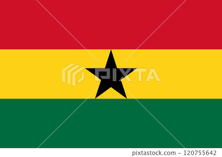 Flag of the Republic of Ghana Flag of the Republic of Ghana 120755642