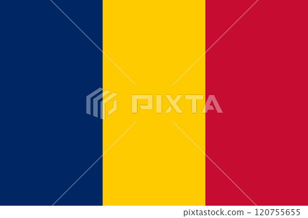 Flag of the Republic of Chad 120755655