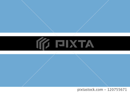 Flag of the Republic of Botswana 120755671