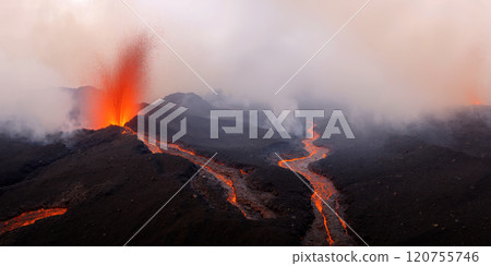 Image of erupting magma AI-generated image 120755746