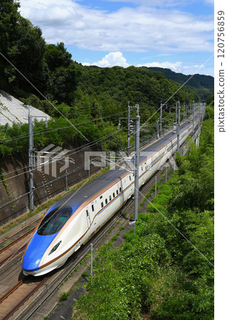 Hokuriku Shinkansen E7 Series "Kagayaki, Hakutaka, Asama" Takasaki - Annaka Haruna 120756859