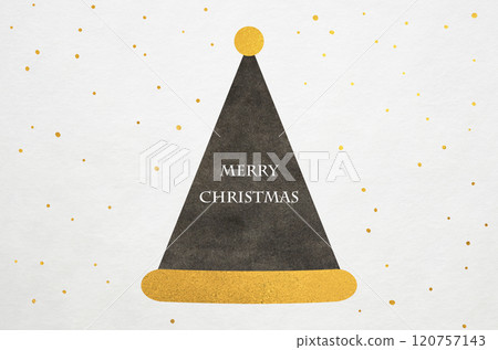 日本現代聖誕老人帽插畫_白色日本紙背景 日本現代聖誕老人帽插畫_白色日本紙背景 120757143