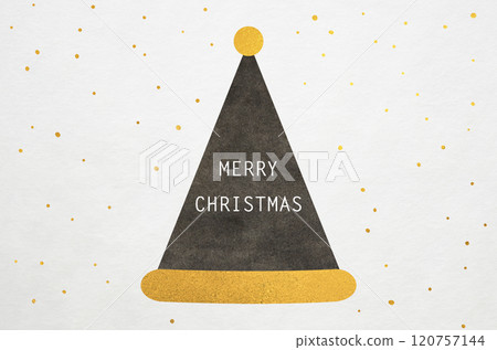 日本現代聖誕老人帽插畫_白色日本紙背景 日本現代聖誕老人帽插畫_白色日本紙背景 120757144