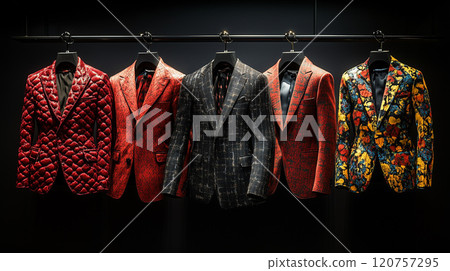 [Clothes on a hanger] Colorful and modern jackets 120757295