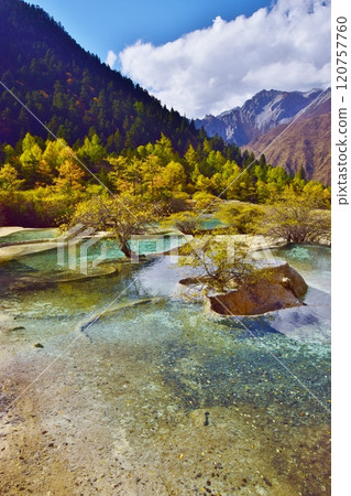 China's World Heritage Site: Huanglong 120757760