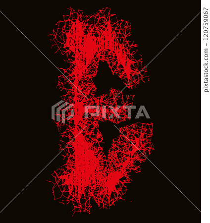 Death-metal font. Harsh letter. Custom art lettering. Death-metal font. Harsh letter. Custom art lettering. 120759067