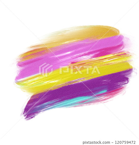 Iridescent shapes bubble, variegated brushstrokes 120759472