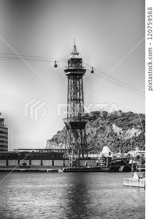 Jaume I tower, Port Vell of Barcelona, Catalonia, Spain 120759568