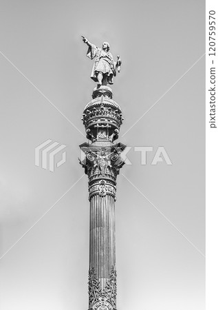 Columbus monument in Barcelona, Catalonia, Spain Columbus monument in Barcelona, Catalonia, Spain 120759570