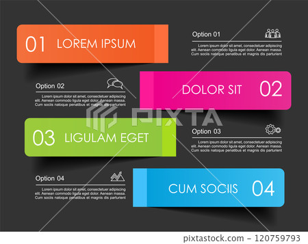 Infographic design template with place for your data. Vector illustration. Infographic design template with place for your data. Vector illustration. 120759793