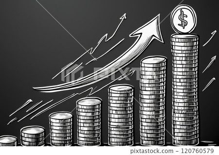 IR/投資相關設計（資產增值、手寫風格） 120760579