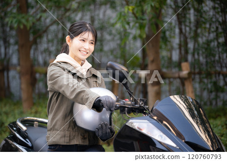 Bike woman Bike woman 120760793