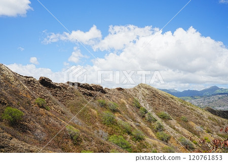 Diamond Head landscape in the USA 120761853