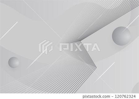 Abstract white gray gradient with white line geometric shape background. Modern futuristic background. Can be use for landing page Abstract white gray gradient with white line geometric shape background. Modern futuristic background. Can be use for landing page 120762324