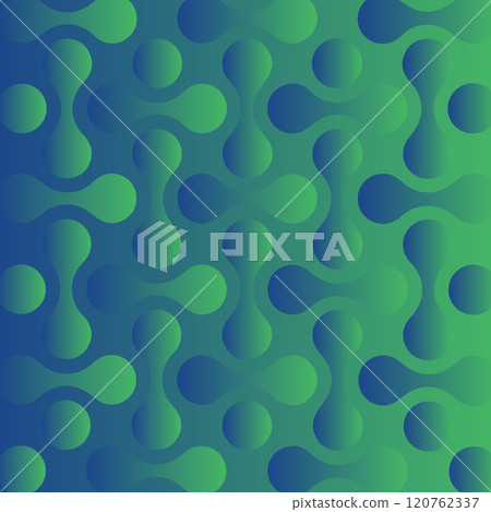 Abstract geometric background shapes on fluid gradient Shiny design template Glowing retro waves vector background 120762337