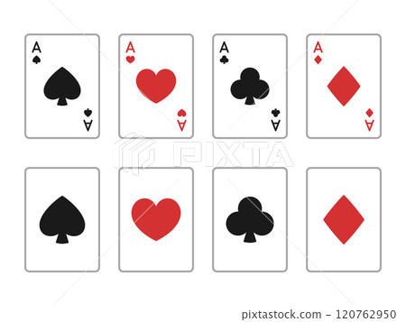Cute playing card illustration Cute playing card illustration 120762950
