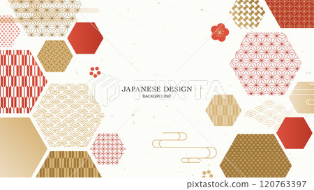 日式背景/日式圖案與幾何形狀 日式背景/日式圖案與幾何形狀 120763397