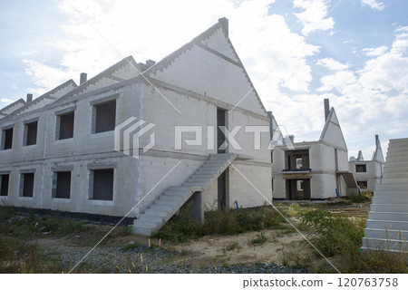 Unfinished Housing Project Under Construction 120763758