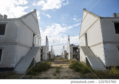 Unfinished Housing Project Under Construction 120763760