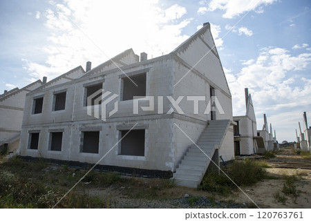 Unfinished Housing Project Under Construction 120763761