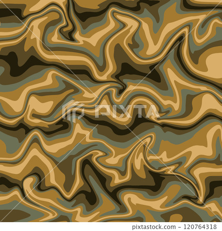 Vector illustration. Abstract wavy background in orange and gray tones. 120764318