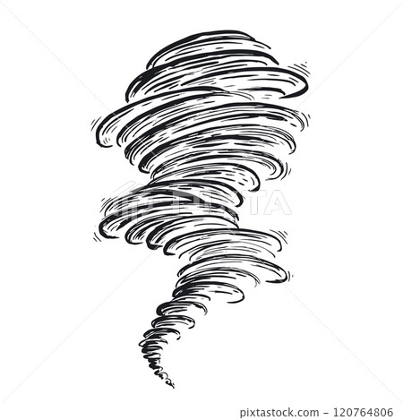 sketch, tornado, vector 120764806
