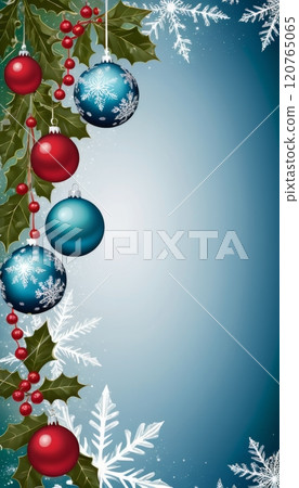 illustration of decorative christmas tree balls for tradition celebrations. 120765065