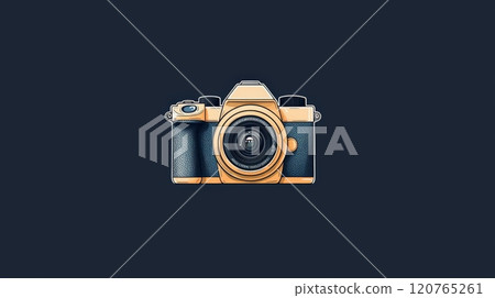 Stunning camera on black background capture the essence of photography Stunning camera on black background capture the essence of photography 120765261
