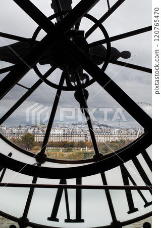 View on Paris cityscape from Orsay Museum View on Paris cityscape from Orsay Museum 120765470