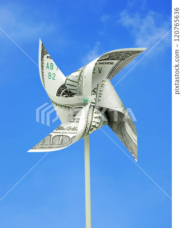 USD money toy windmill 120765636