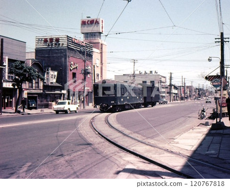 旭川電車路段1969年北海道旭川市實錄照片舊彩色照片 旭川電車路段1969年北海道旭川市實錄照片舊彩色照片 120767818