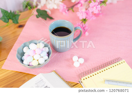 Study materials, Ramune, and coffee Study materials, Ramune, and coffee 120768071