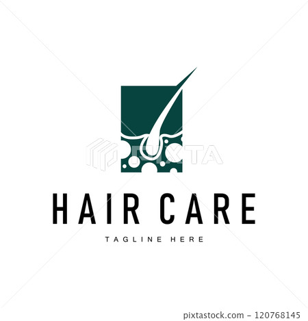Hair care logo design simple hair skin care silhouette illustration vector template Hair care logo design simple hair skin care silhouette illustration vector template 120768145