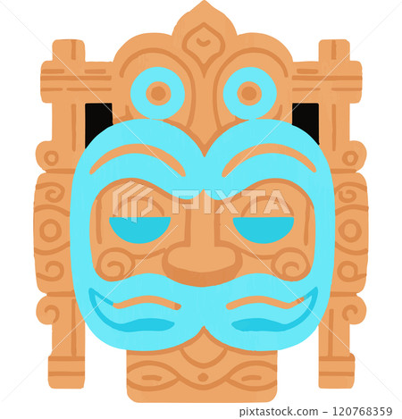 Tiki Culture Mask Totem Spirituality Tiki Culture Mask Totem Spirituality 120768359