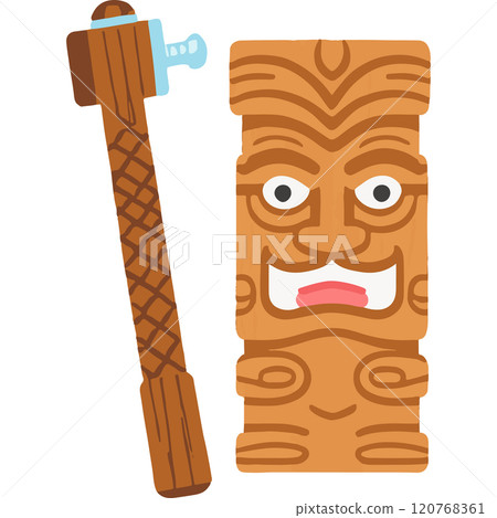 Tiki Nature Lounge Totem Wood Tiki Nature Lounge Totem Wood 120768361
